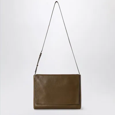 The Row Blue Leather Messenger Bag Nan