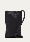 The Row Bourse Phone Case In Napa Leather In Bag Black Ang