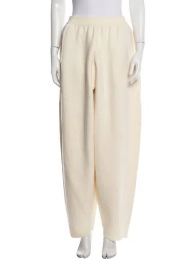 Pre-owned The Row Ednah Merino Wool Sweatpants In Neutrals
