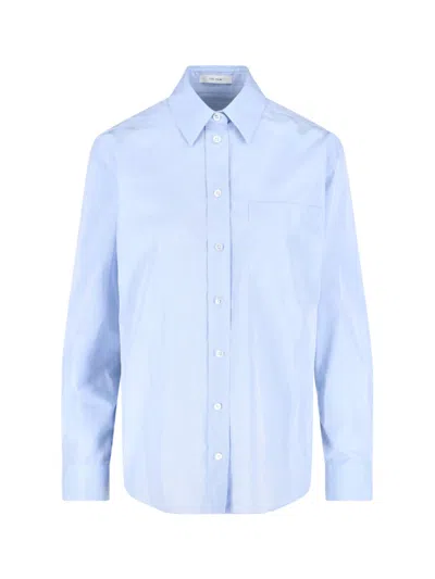 The Row 'gavina' Shirt In Blue