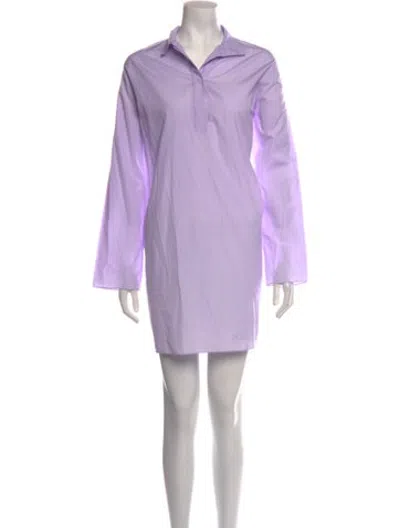 Pre-owned The Row Mini Dress In Purple