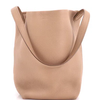 The Row N/s Park Tote Leather Medium In Brown