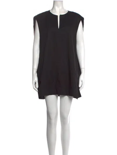 Pre-owned The Row Owen Mini Dress In Black