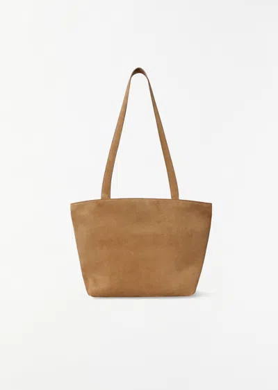 The Row Parker Tote Bag In Light Caramel