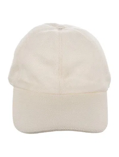 Pre-owned The Row Solid Silk Baseball Hat In Neutrals