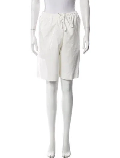 Pre-owned The Row Stanton Knee-length Shorts In White