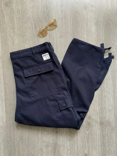 Pre-owned The Stronghold X Vintage Y2k Stranghold Regular Cargo Baggy Pants In Navy Blue