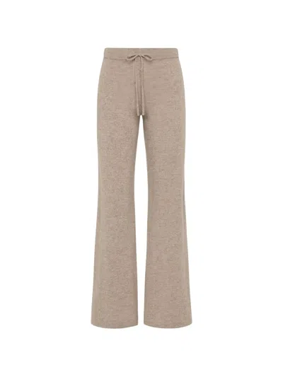 The Upside Amelie Cashmere-knit Straight-leg Trousers In Pink