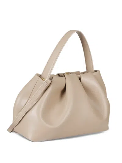 Themoirè Athena Ruched Tote Bag In Neutrals