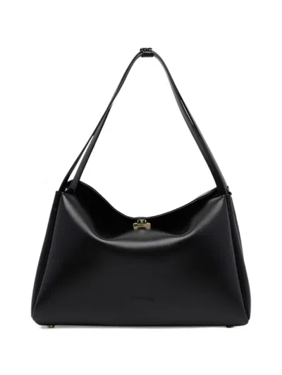 Themoirè Calipso Trunk Logo Print Tote Bag In Black