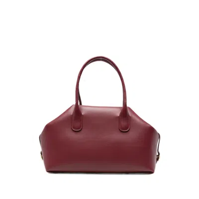 Themoirè Medium Talia Ruched Tote Bag In Red