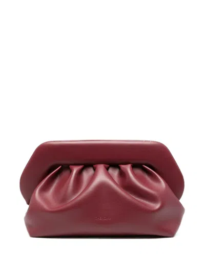 Themoire' Mini Bag With Removable Shoulder Strap & Magnetic Top Closure In Rosso