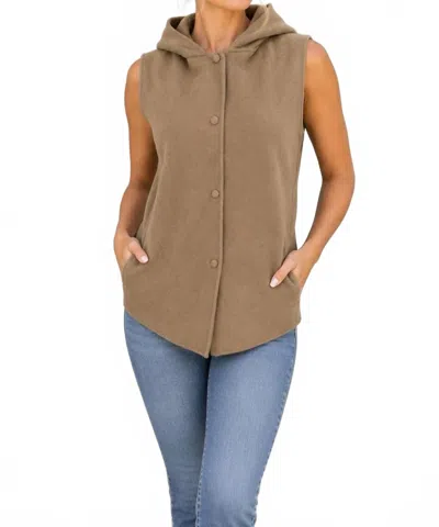 Theory Clairene Vest In Brown