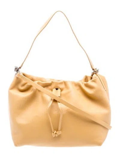 Pre-owned Theory Leather Crossbody Bag In Neutrals
