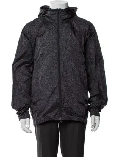 Pre-owned Theory Patterned Jacket In Blue