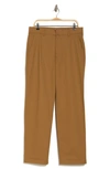 Theory Sharp Stretch Cotton Twill Pants In Nutmeg
