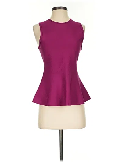 Pre-owned Theory Sleeveless Blouse In Purple