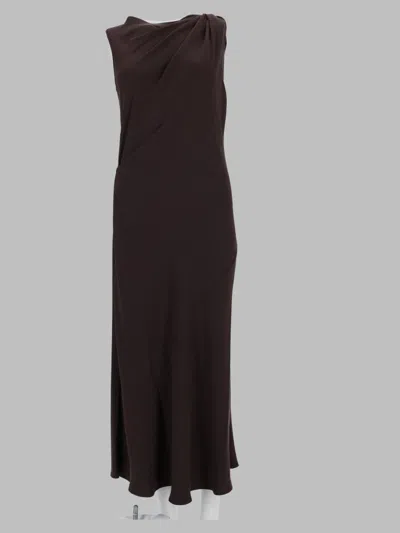 Theory Tailored Knit Sheath Dress In Brown