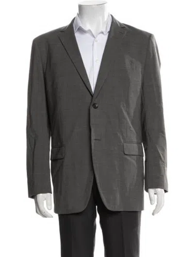 Pre-owned Theory Virgin Wool Jacket In Grey