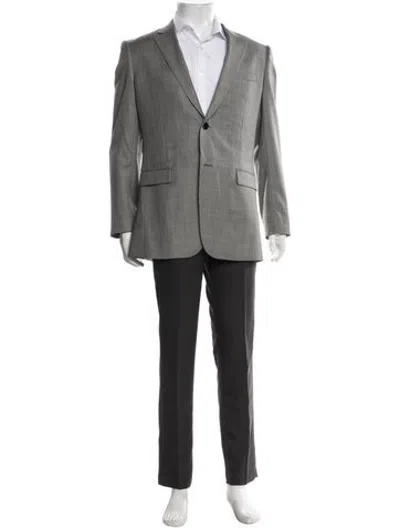 Pre-owned Theory Wool Blazer In Grey