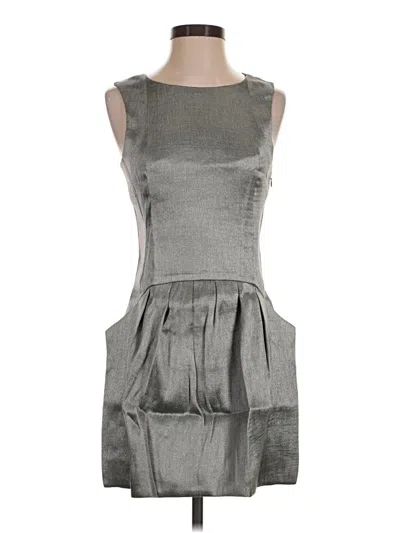 Pre-owned Theyskens' Theory Cocktail Dress In Gray