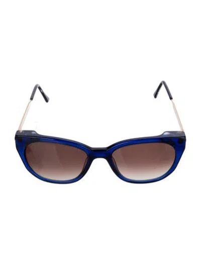 Pre-owned Thierry Lasry Cat-eye Gradient Sunglasses In Black/blue/gold