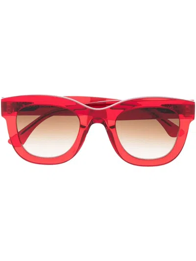 Thierry Lasry Gambly Square-frame Sunglasses In Red