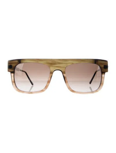 Pre-owned Thierry Lasry Square Gradient Sunglasses In Black/clear