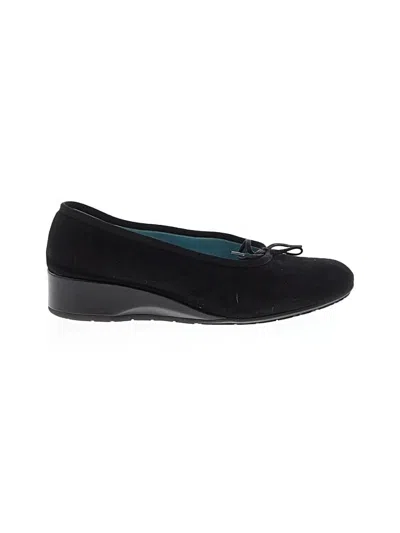 Pre-owned Thierry Rabotin Flats In Black