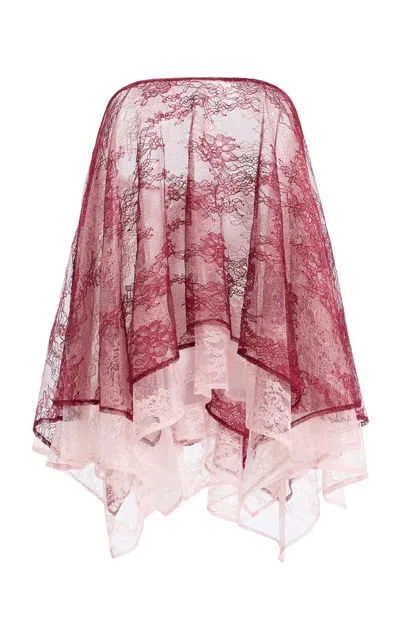 Third Form Reflect Reversible Handkerchief Lace Top In Pink
