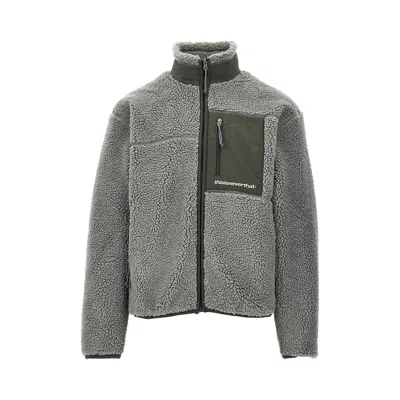 Thisisneverthat Sp Sherpa Fleece Jacket In Gold