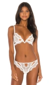 Thistle And Spire Kane Cutout V Wire Bra In Ivory