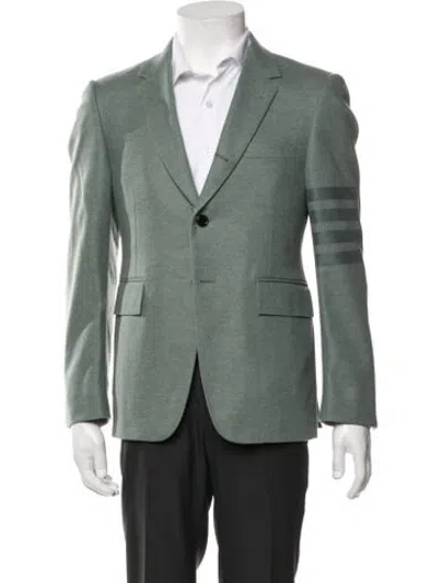 Pre-owned Thom Browne 4-bar Wool Jacket In Green