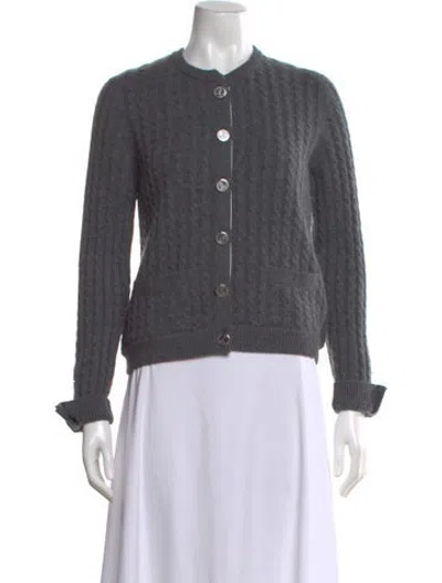 Pre-owned Thom Browne Cashmere Crew Neck Sweater In Grey