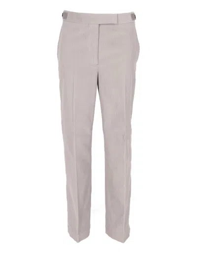 Thom Browne Chino Siof Tab Trousers - Women's Casual Elegance In Med Grey