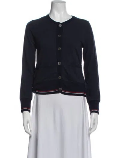 Pre-owned Thom Browne Crew Neck Sweater In Blue