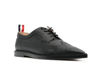 Thom Browne Flat Shoes In Black