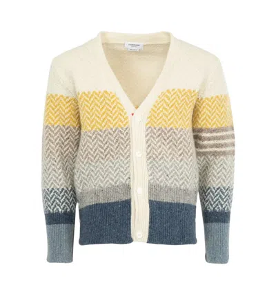 Thom Browne Multicolored Patterned Cardigan