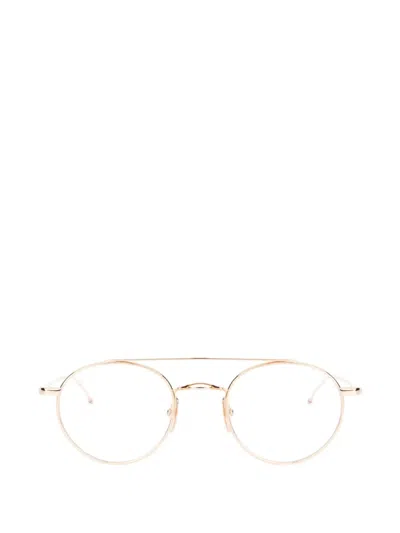 Thom Browne Round-frame Glasses In Pink