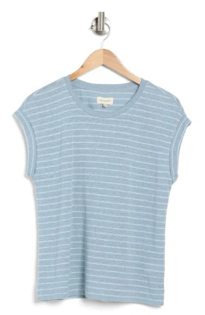 Thread & Supply Louise Stripe Knit T-shirt In Ocean Stripe