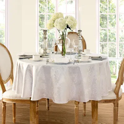 Threadmade Barcelona Jacquard Damask Tablecloth In Animal Print