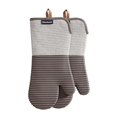 Threadmade Sirena 2-pc. Oven Mitt In Brown