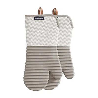 Threadmade Sirena 2-pc. Oven Mitt In White