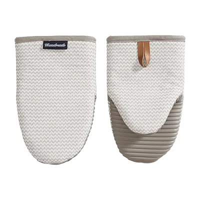 Threadmade Sirena Mini 2-pc. Oven Mitt In White