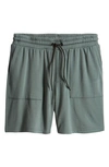 Threads 4 Thought Casper Fleece Drawstring Shorts In Seagrass