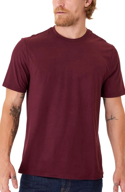 Threads 4 Thought Soloman Luxe Jersey T-shirt In Royal Burgundy