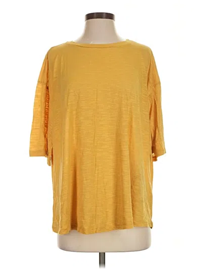 Pre-owned Three Bird Nest 3/4 Sleeve T-shirt In Yellow