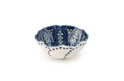 Thumbprint Artifacts Ceramic Poppy Ramekin In Multi