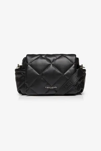 Tiba + Marl Nova Eco Compact Changing Bag Quilted Faux Leather In Purple