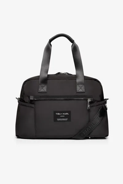 Tiba + Marl Phoenix Eco Holdall Changing Bag Black In Pattern